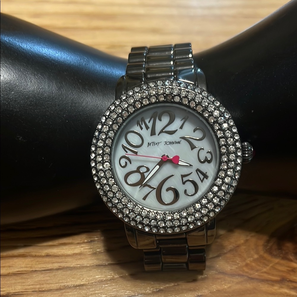 Betsey Johnson Bling Crystal Watch